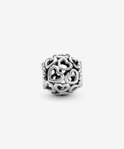 Hearts All Over Charm Sterling Silver