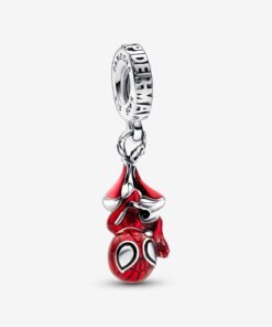 Marvel Hanging Spider-Man Dangle Charm Sterling Silver