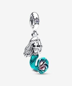 Disney The Little Mermaid Ariel Dangle Charm Sterling Silver