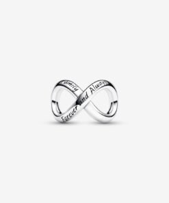 Forever & Always Infinity Charm Sterling Silver