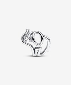 Openwork Elephant Charm Sterling Silver