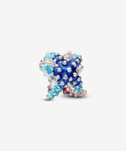 Colorful Starfish Mini Charm Sterling Silver