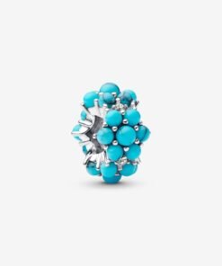 Turquoise-colored Ocean Charm Sterling Silver