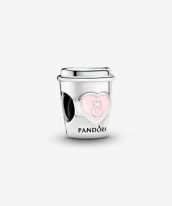 Take a Break Coffee Cup Charm Sterling Silver