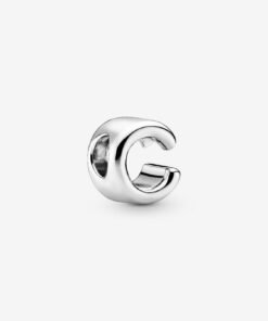 Letter C Alphabet Charm Sterling Silver