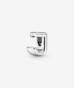 Letter J Alphabet Charm Sterling Silver