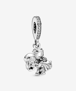 Married Couple Dangle Charm Sterling Silver