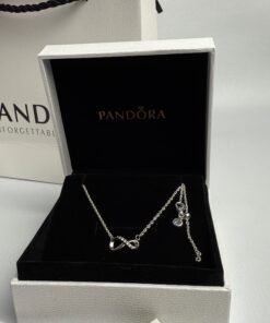 Sparkling Infinity Collier Necklace Sterling Silver