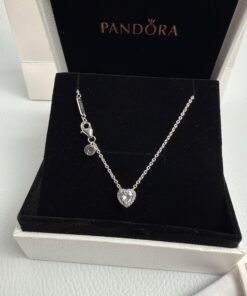 Elevated Heart Necklace Sterling Silver